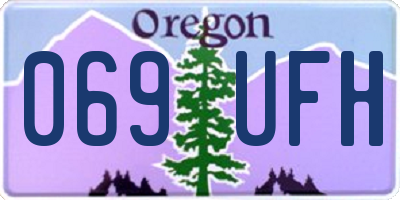 OR license plate 069UFH