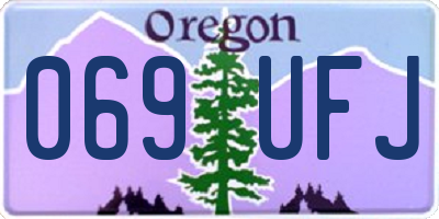 OR license plate 069UFJ