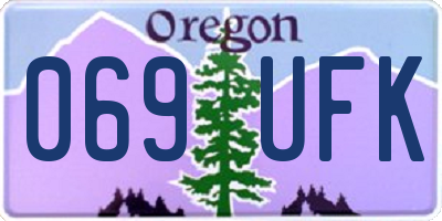 OR license plate 069UFK