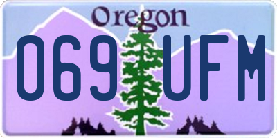 OR license plate 069UFM