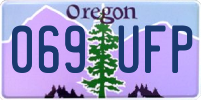 OR license plate 069UFP