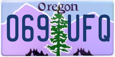 OR license plate 069UFQ