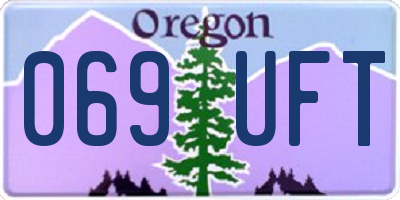OR license plate 069UFT