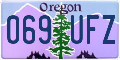 OR license plate 069UFZ