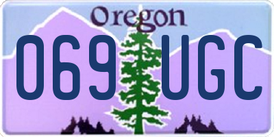 OR license plate 069UGC