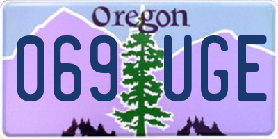 OR license plate 069UGE