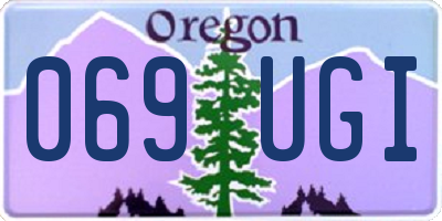 OR license plate 069UGI