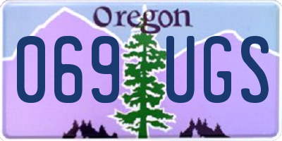 OR license plate 069UGS
