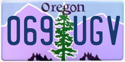 OR license plate 069UGV
