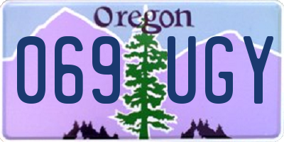 OR license plate 069UGY