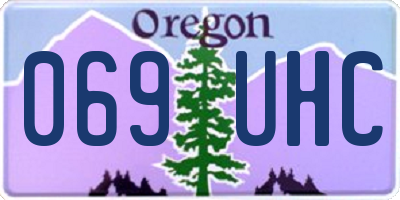 OR license plate 069UHC