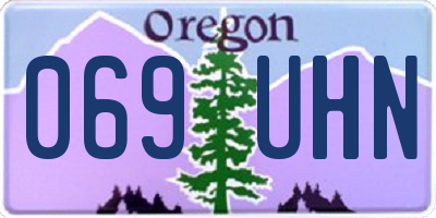 OR license plate 069UHN