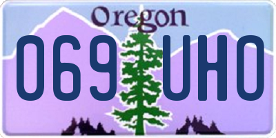 OR license plate 069UHO