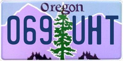 OR license plate 069UHT