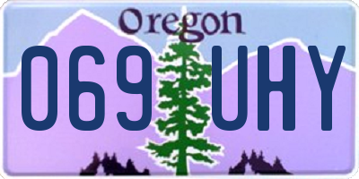 OR license plate 069UHY