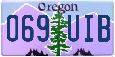 OR license plate 069UIB