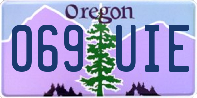 OR license plate 069UIE
