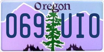 OR license plate 069UIO
