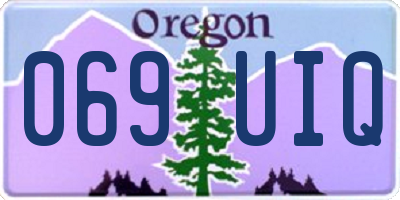 OR license plate 069UIQ
