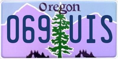 OR license plate 069UIS