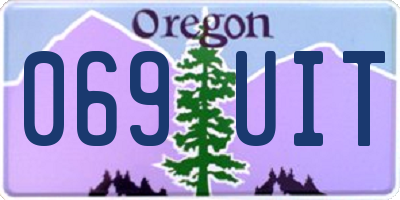 OR license plate 069UIT