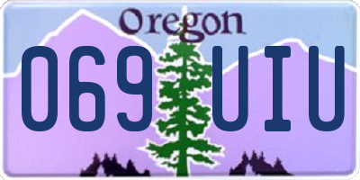 OR license plate 069UIU