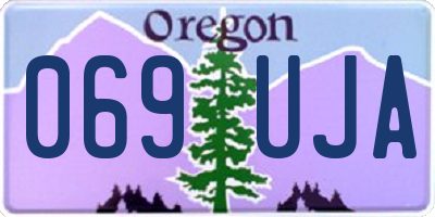 OR license plate 069UJA