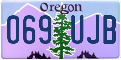 OR license plate 069UJB