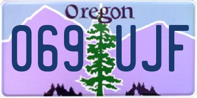 OR license plate 069UJF