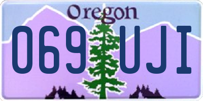 OR license plate 069UJI