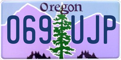 OR license plate 069UJP