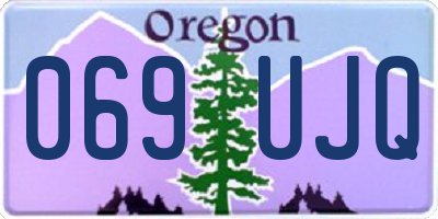 OR license plate 069UJQ