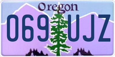 OR license plate 069UJZ