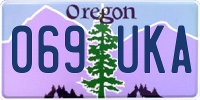 OR license plate 069UKA