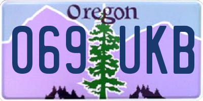 OR license plate 069UKB