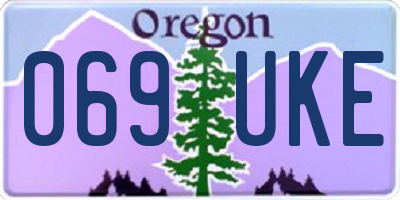 OR license plate 069UKE