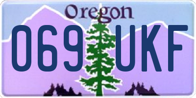 OR license plate 069UKF