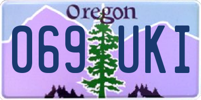 OR license plate 069UKI
