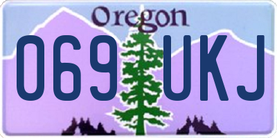 OR license plate 069UKJ