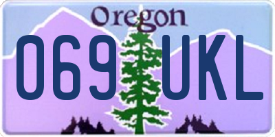 OR license plate 069UKL