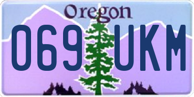 OR license plate 069UKM
