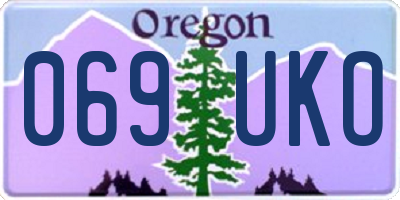 OR license plate 069UKO