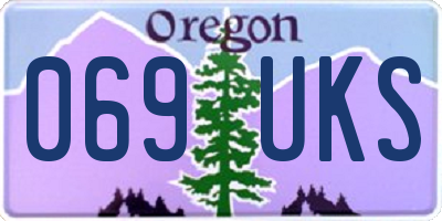 OR license plate 069UKS