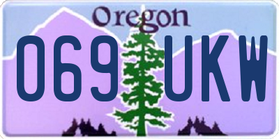 OR license plate 069UKW