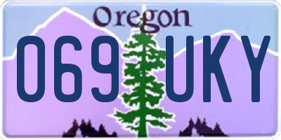 OR license plate 069UKY