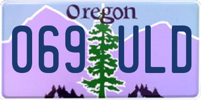 OR license plate 069ULD