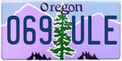OR license plate 069ULE