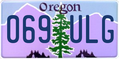 OR license plate 069ULG