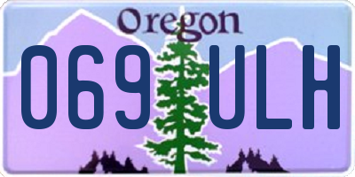 OR license plate 069ULH