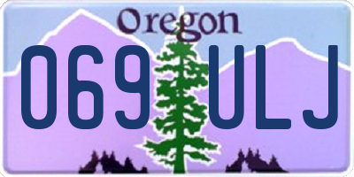OR license plate 069ULJ